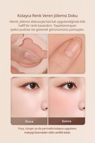 Dasique Karıştırılabilir Renk Tonlarına Sahip 4lü Jel Allık Blending Mood Cheek 17 Mauve Bear 17 Mauve Bear