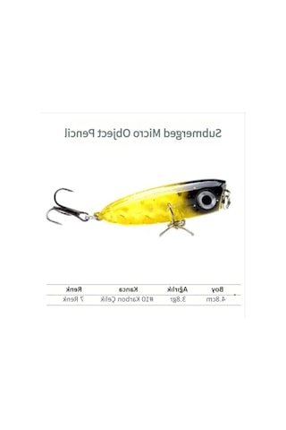 7 Adet Renkli Zıpır Olta Yem Seti - 4.8cm, 3.8gr