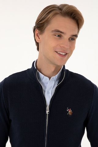 U.s. Polo Assn. Erkek Lacivert Hırka Triko 50307800-vr033 Lacivert