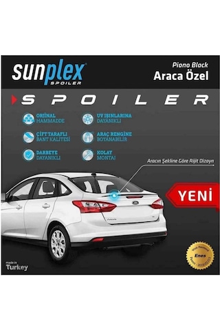 Fiat Egea Spoiler Piano Black 2015-2023 Arası Modellere Uyumlu Sunplex