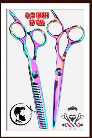 4 Parça Traş Makineli Saç Kesim Makas Seti Kuaför Berber Hazır Tı