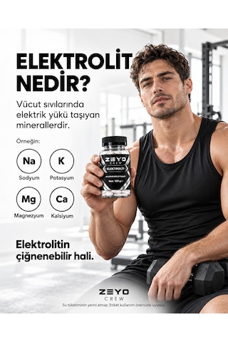 Çiğnenebilir Elektrolit Tablet - Yaban Mersini Aromalı 60 Tablet / 108g