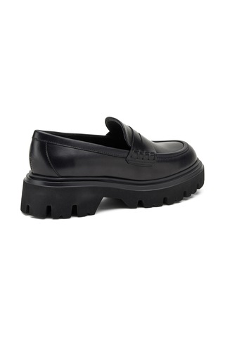 Oxford/ayakkabı Kadın 85l1 Frau Seta Chunky Maccossin Nero Siyah