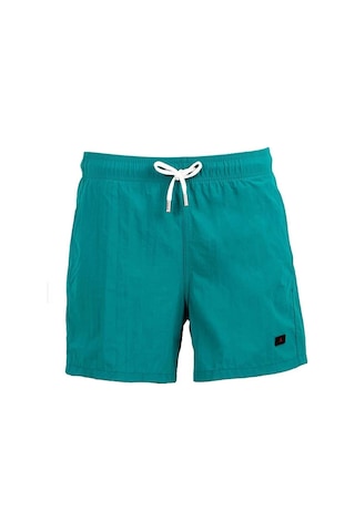 Yeşil Su İtici Özellikli Naylon Kumaş Düz Renk Basic Erkek Plaj Deniz Şort Mayo - 540-yeşil 001
