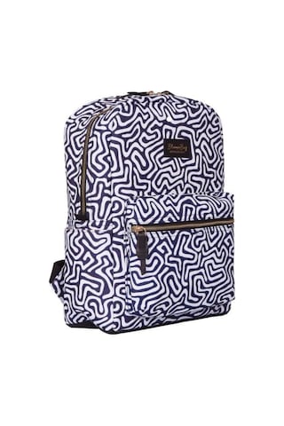 Bloominbag Digi Lab 13-14 İnç Laptop / Macbook Sırt Çantası Mavi - Beyaz