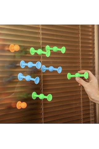 Vakum Molekül 25 Parça Yapı Taşları Fidget Duyusal Eğitici Oyuncak Squigz  116238964