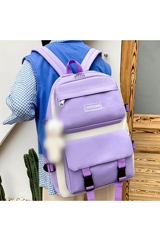 Ebitda Öğrenci Seti: Sırt, Keten, Messenger, Kalemlik, El Çantası Mavi Mavi