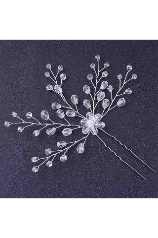 1pcs Kristal Gelin Saç Tokası Kore Tarzı Güzel Gelin Ekleme Tarak Gelinlik Aksesuarları Headdress Çok Renkli