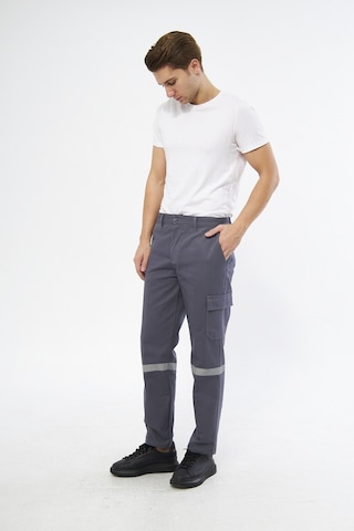 Pantolon 16/12 Gabardin %100 Pamuk Reflektörlü Kargo Cepli Gri Ya