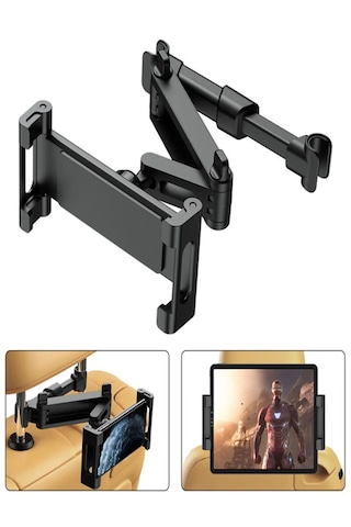 Araç Içi Koltuk Arkası Telefon Tablet Tutucu Uzayabilen Att49