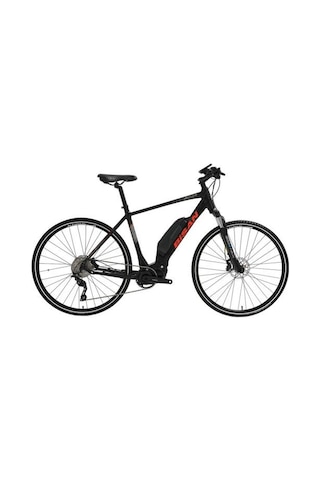 Bisan E-trekkıng Elektrikli Erkek Şehir Bisikleti 53cm Hd 28 Jant 10 Vites Mat Siyah Kırmızı Çok Renkli