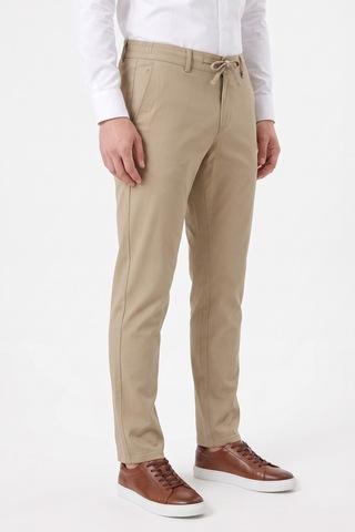 Günce Erkek Bej Renk Regular Kalıp Jogger Pantolon Bgl-st05631