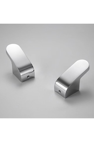 Dancemonkey Cbtx 1 Adet Banyo Havlusu Kancası - Duvara Monte Pirinç Kanca, Gümüş Renk, Mutfak & Banyo İçin Gümüş