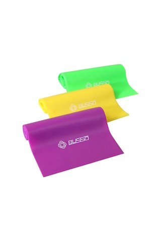 Busso Pilates ve Yoga Minderi 173 x 61 x 4 MM + 20 CM Pilates Topu + 120 CM 3'lü Pilates Bandı Pembe
