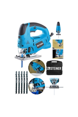 Steiner 4000 Watt Lazerli Otomatik Dekupaj Çantalı Mavi + 5 Uç