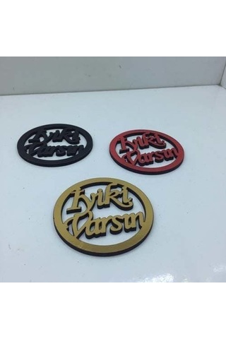 Ahşap İyiki Varsın Yazısı