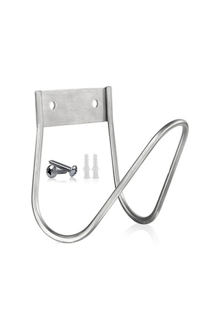 Pazly Paslanmaz Çelik Bahçe Hortum Organizatörü - Duvar Montajlı, 6.3x7x6.3 İnç, Ağır Hizmet, Patio Ve Garaj İçin