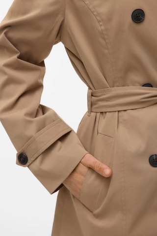 Vero Moda Kadın Vmchelsea Düğmeli Belden Bağlamalı Trençkot 10329343 Vizon Vizon