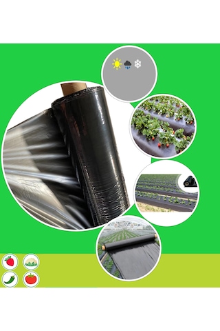 Malç Naylonu, 100 Metre, Kalın 80 Mikron 130 Cm Malç Naylonu