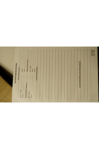 Gülpaş Telefon Zinciri Defteri Suni Deri Ciltli