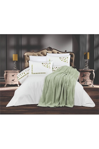 Goldroom Ahenk 7 Parça Pamuklu Pike Takımı. Mint Yeşili