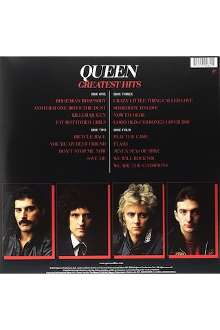 Queen - Greatest Hits Remastered - Black Vinyl 2 Plak Plak