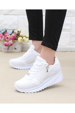 Wickers 2161 Beyaz 36 40 Günlük Kadın Sneakers Beyaz