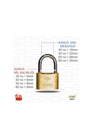 Yuma Pirinç Sarı Asma Kilit Master Sistem ortak Anahtarlı 40Mm