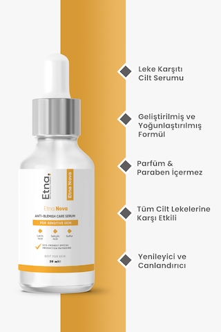 Etna Pharma Nova , Anti-blemish, Cilt Onarıcı & Yenileyici, Leke Karşıtı Cilt Serumu 30 Ml