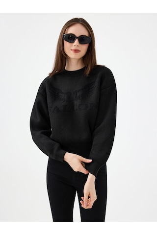 LOFT Oversize Kadın Kazak Lf2036905 Q1.v1 Siyah