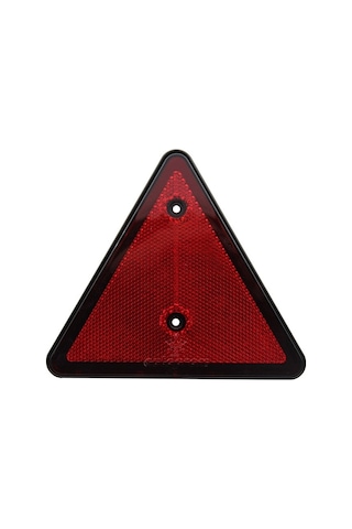 Reflektör Üçgen Reflektör Vida Delikli 15x15cm - Kırmızı-1728
