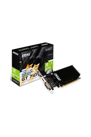 MSI Gt710 1Gb Gddr3 Low Profile 64Bit 1XHDMI 1Xdvı 1Xd Sub