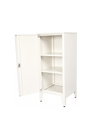 Alfafonet Ziglat Serisi Demonte Metal Kapaklı Çok Amaçlı Ofis Dolabı 450x900x450 Mm Mat Beyaz
