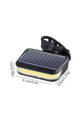 Solar 6149 Şarjlı Bisiklet Arka Stop Bisiklet Işığı Kırmızı Güneş Enerjili Far