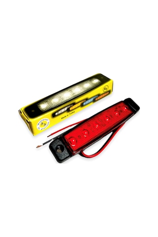 SANEL 6 LEDLİ KIRMIZI PARMAK LED 24V LAMBA BASAMAK AYDINLATMA 24V