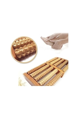 Geleneksel Ayak Masajı Ahşap Makaralı Masaj Gerektirmeden Elektrik Masaj Gevşemesi Bmgjx1 Çok Renkli