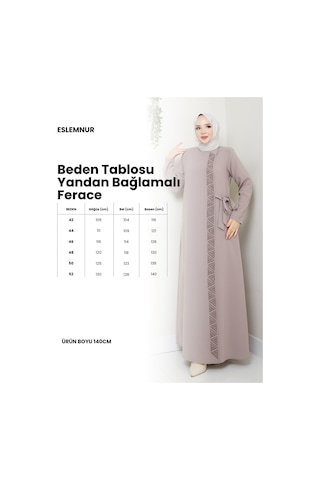 Eslemnur İncili Yandan Bağlamalı Petek Ferace En2098 İndigo Mavisi