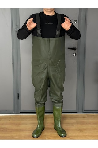 Askılı Bahçıvan Tulum, Çizmeli, 3.8 Mm Mebran Kaplama