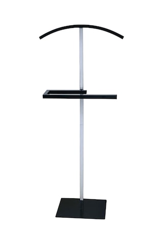 Polla Gümüş & Siyah Metal Dilsiz Uşak 45x26x115 Cm Diğer