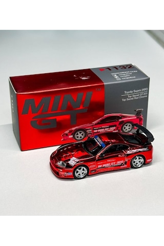 Mini Gt Toyota Supra A80 Top Secret Gt-300 Top Secret Red Chrome 1132 1/64 2026
