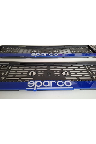 Sparco Mavi Takmatik Standart Plakalık 2li