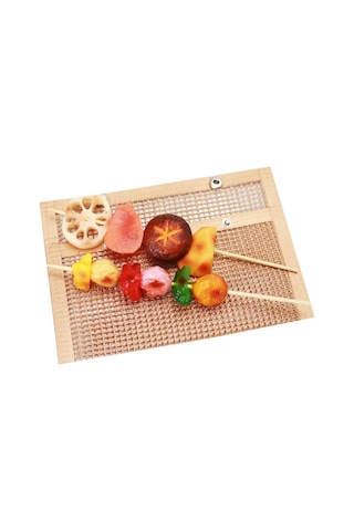 24x14cm Fiberglas Barbekü Izgara Örgü Çanta Izgara Aksesuarları Sebze Izgara Kese Bpa İçermez, Fda Sertifikalı 001