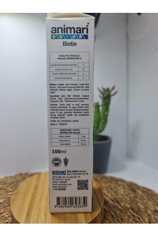 Animari Biotin Malt Paste 100ml Kedilerde Deri Tüy Ve Tırnak