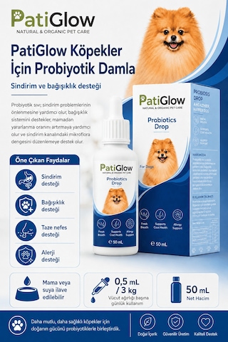 Patiglow Köpek Probiyotik Damla