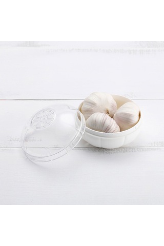 Yuntech01 Pp Malzeme Sarımsak Depolama Kutusu, Şeffaf Kapaklı, Dayanıklı Mutfak Ve Buzdolabı Muhafaza Kutusu Diğer