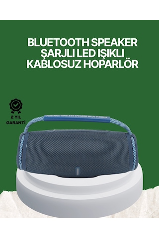Net Stereo Ses Sunan Ipx5 Su Geçirmez Bluetooth Hoparlör