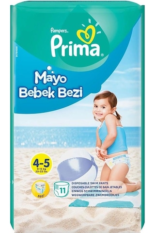 Znv Zenvia Mey İthalat Mayo Bebek Bezi 4-5 Beden 11 Adet Znv2025 Cmn
