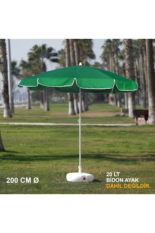 Yeşil Plaj Şemsiyesi 200 Cm Ø