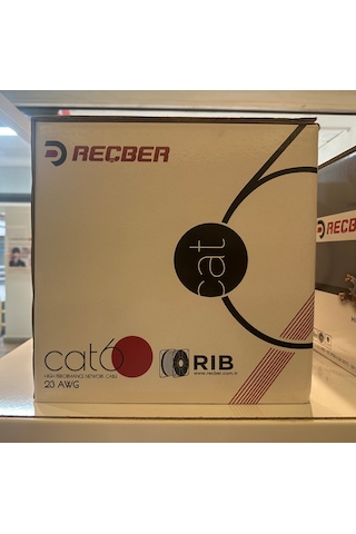 Reçber Cat 6 Halogen Free U/utp Sl400 23 Awg 305 Metre Sarı
