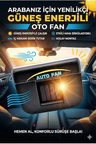 Auto Cool Güneş Enerjisiyle Çalışan Araç İçi Soğutucu Standart
